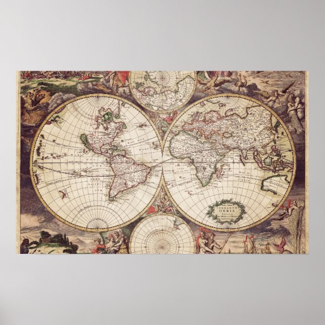 World Map Geography Poster (Front)