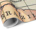 World Map Geography Wrapping Paper | Zazzle