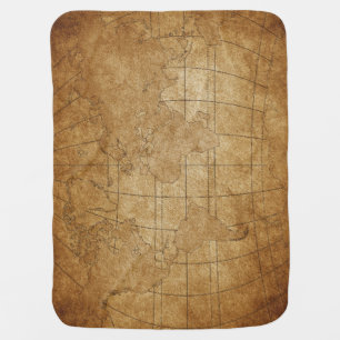 World Map: Global Exploration Guide Baby Blanket