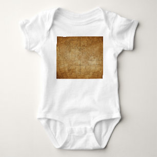 World Map: Global Exploration Guide Baby Bodysuit