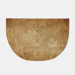 World Map: Global Exploration Guide Doormat