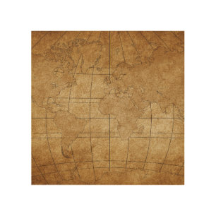 World Map: Global Exploration Guide Wood Wall Art