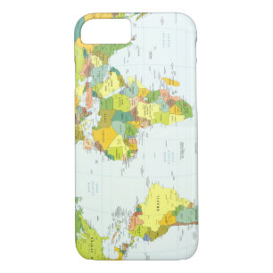 World Map Globe Country Atlas iPhone 8/7 Case