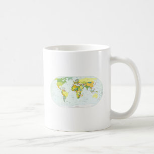 World Map Globe Country Atlas Coffee Mug