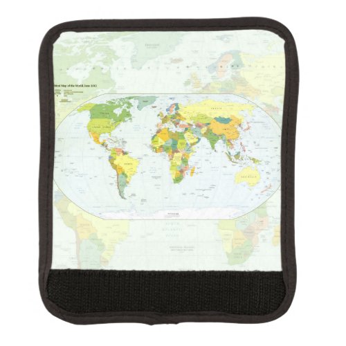 worldmapglobecountryatlas luggage handle wrap