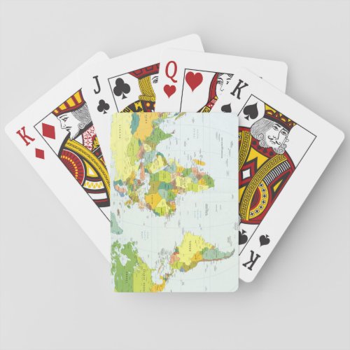 worldmapglobecountryatlas poker cards