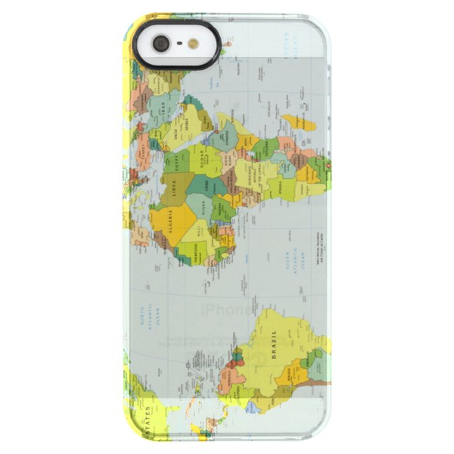 World Map Globe Country Atlas Uncommon iPhone Case (Back)