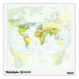 World Map Globe Country Atlas Wall Decal