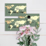 World Map Globe Map Travel Agency Gold Green Frame Business Card