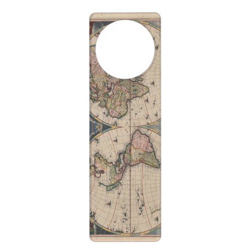 World Map Globe Travel Antique Door Hanger