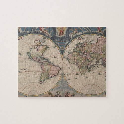 World Map Globe Travel Antique Jigsaw Puzzle