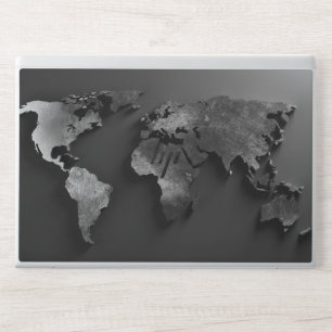world map HP laptop skin