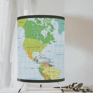 World Map - I haven't been everywhere... Tripod Lamp