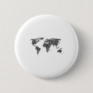 World Map In Grey, The World Maps _1 Button