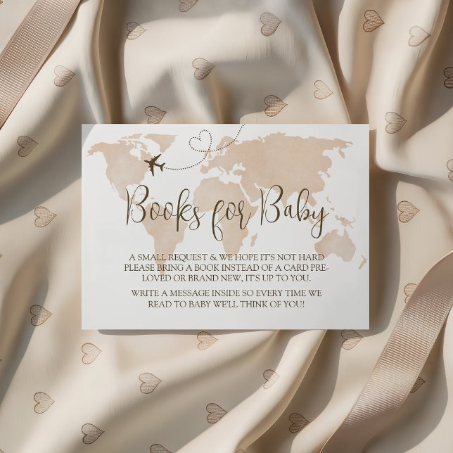 World Map Insert Books for Baby Request Card (Creator Uploaded)