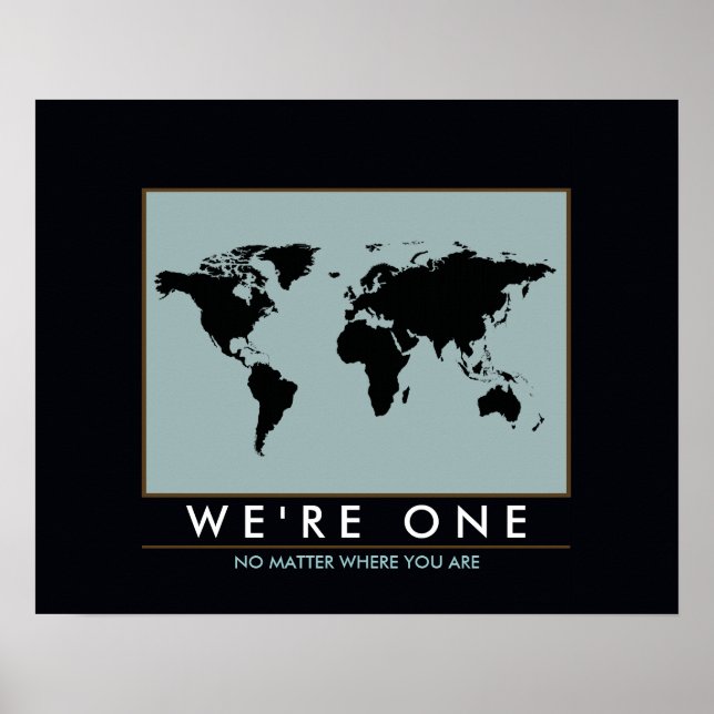 world map inspired poster (Front)