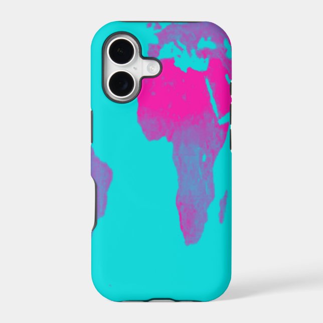 World Map Iphone Case (Back)