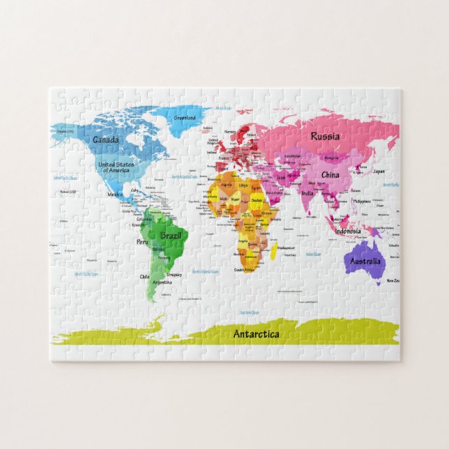 World Map Jigsaw Puzzle (Horizontal)