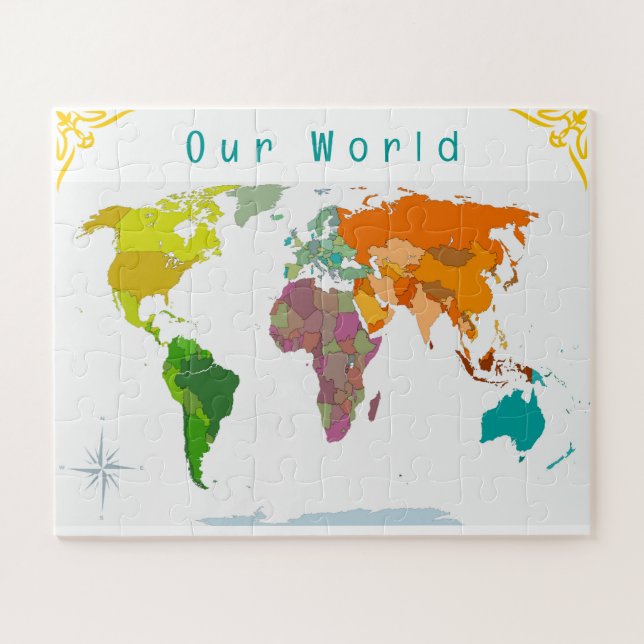 World Map  Jigsaw Puzzle (Horizontal)