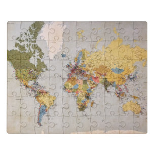 world map jigsaw puzzle