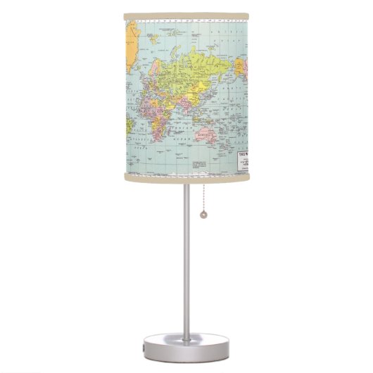 World Map Lamp (Left)