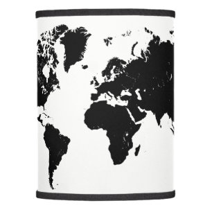 WORLD MAP LAMP SHADE