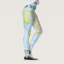 World Map Leggings YOUR NAME Yoga Pants S to XL