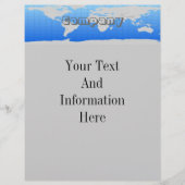 World Map Letterhead (Front)