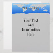 World Map Letterhead (Front/Back)