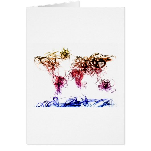 World Map Light Writing Cards (Front)
