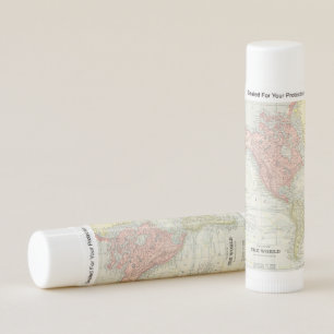World Map Lip Balm Favors