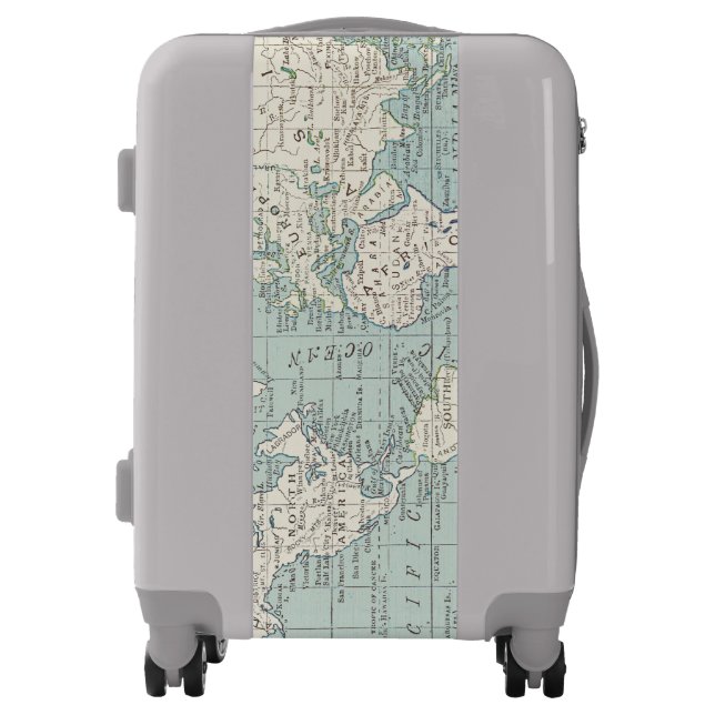 World Map Luggage suitcase (Front)