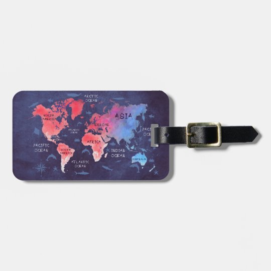 World Map Luggage Tag Rf4df906569614083ad581923b405f55f Fuy1s 8byvr 540 