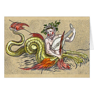 World Map Merman Music Cards