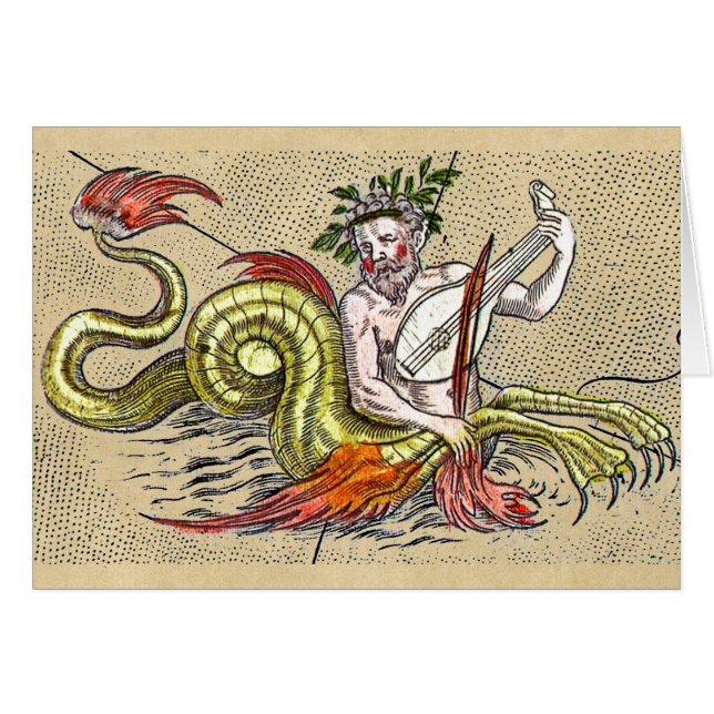 World Map Merman Music Cards (Front Horizontal)