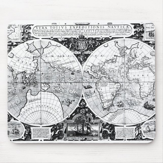 World map mouse pad (Front)