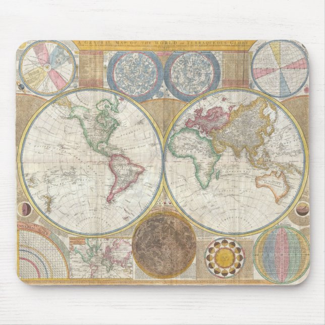 World Map Mouse Pad (Front)