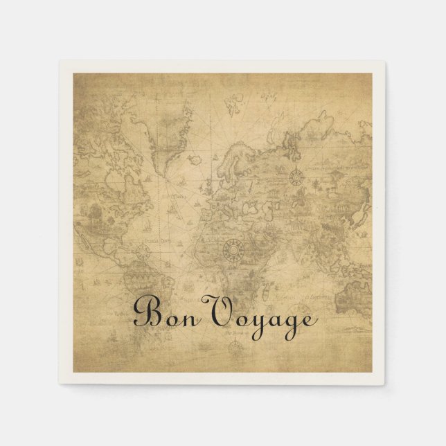 World Map Napkins (Front)