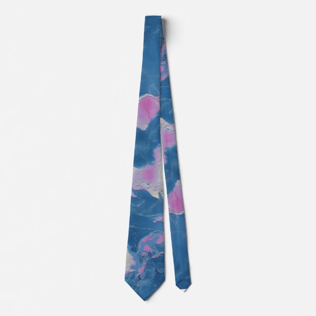 World Map Neck Tie (Front)
