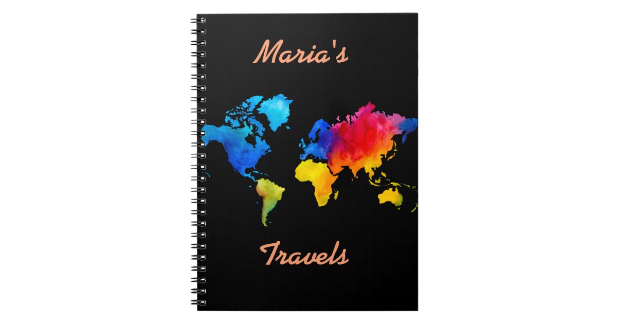 World Map. Notebook | Zazzle