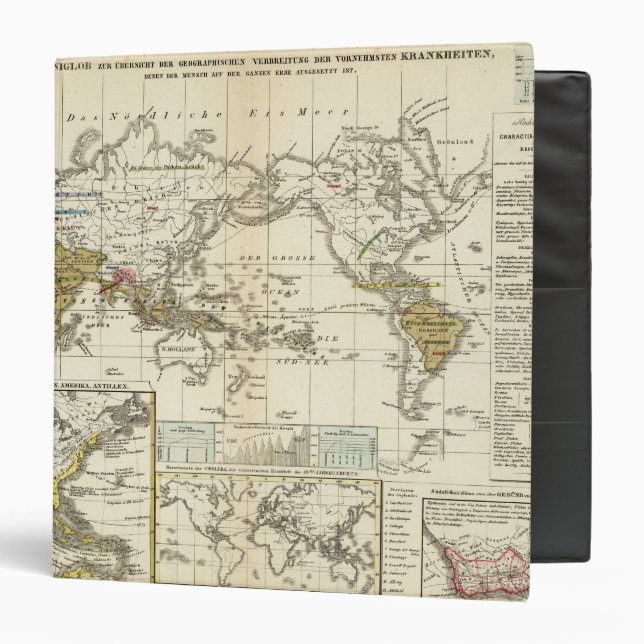World Map of Diseases Binder (Front/Inside)