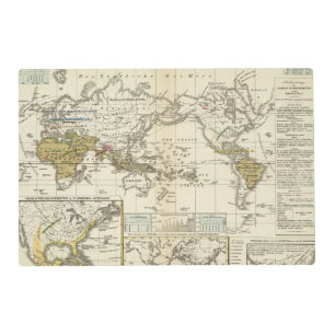 World Map of Diseases Placemat
