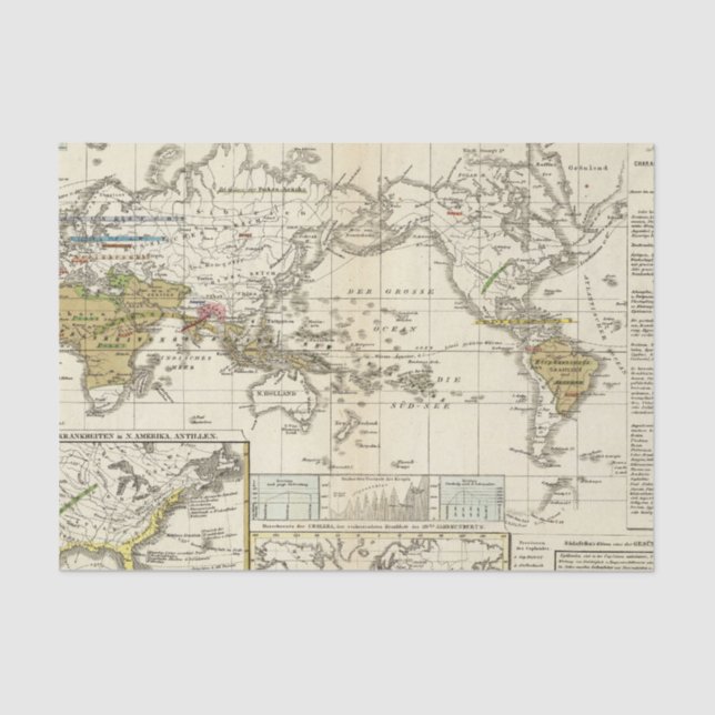 World Map of Diseases Tissue Paper (Front)