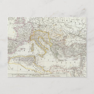 World Map of Eastern Hemisphere Postcard