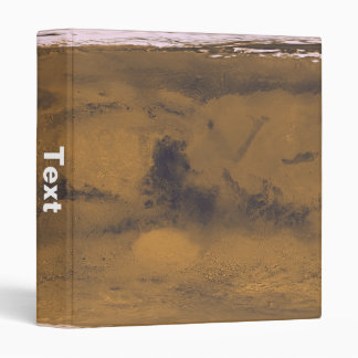 World Map of Mars Red Planet by Satellite 3 Ring Binder