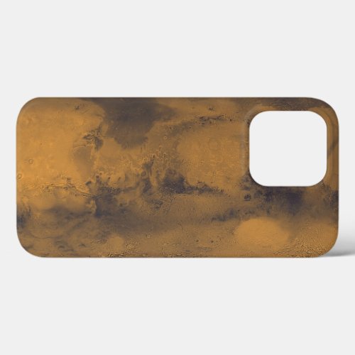 World Map of Mars Red Planet by Satellite  iPhone 13 Pro Case