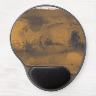 World Map of Mars Red Planet by Satellite Gel Mouse Pad