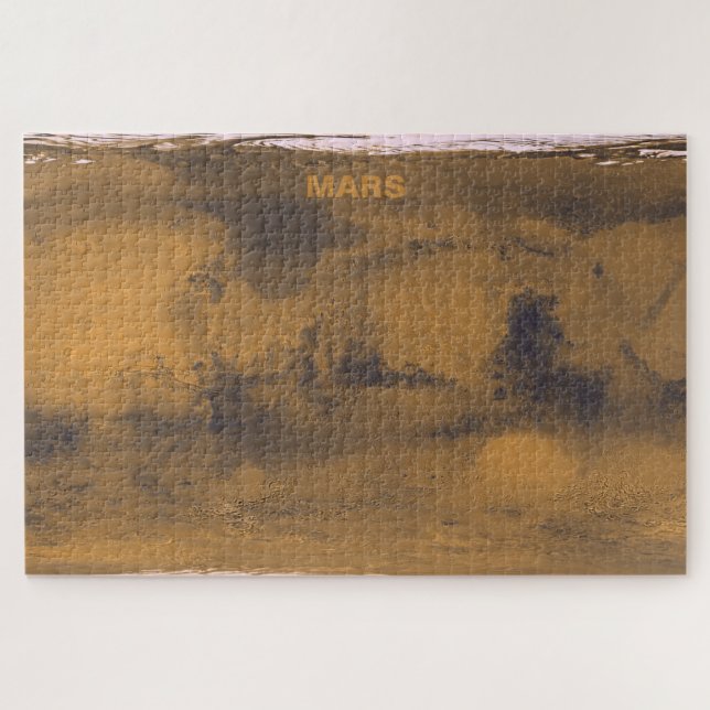World Map of Mars Red Planet by Satellite  Jigsaw Puzzle (Horizontal)
