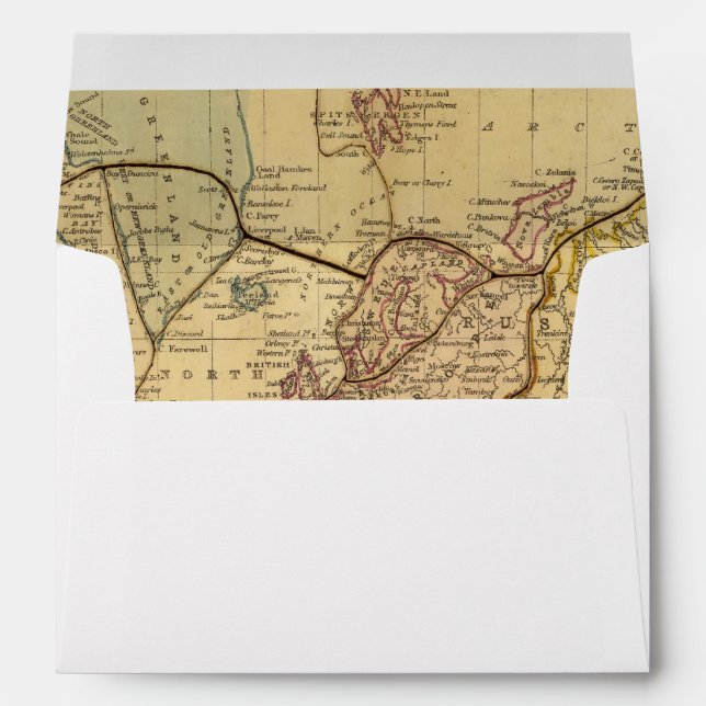 World map on Mercators Projection Envelope (Back (Bottom))