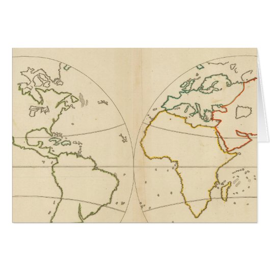 World Map Outline (Front Horizontal)